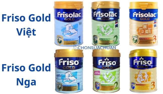 Sữa friso gold nga và việt khác nhau gì