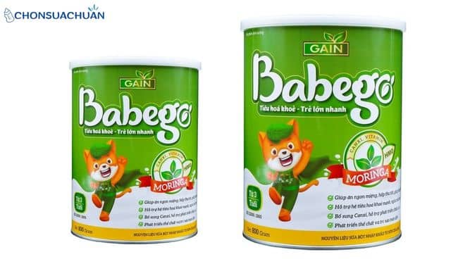 sữa bột cho trẻ biếng ăn chậm tăng cân Babego