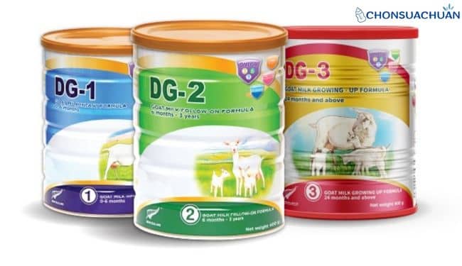 Sữa dê cho trẻ bị táo bón DG