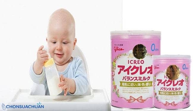 Sữa bột Glico số 0 Nhật tăng cân cho bé