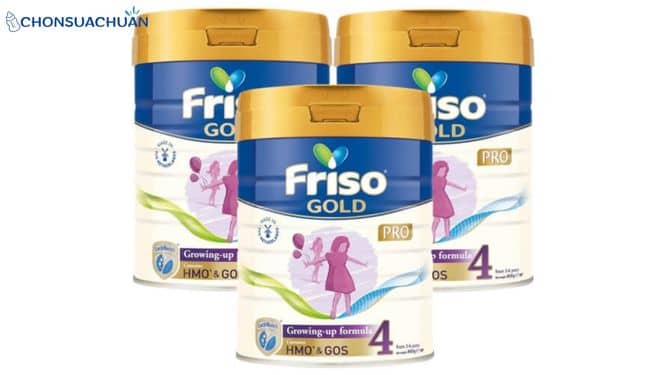 Sữa nhiều canxi cho bé Friso Gold