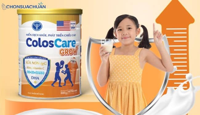 Sữa tăng cân và phát triển chiều cao cho bé ColosCare Grow