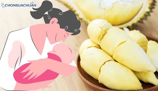 bà bầu sau sinh có ăn được sầu riêng không?