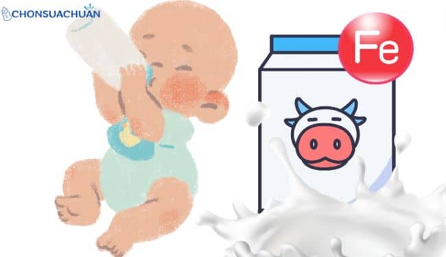 Sữa bổ sung sắt cho trẻ