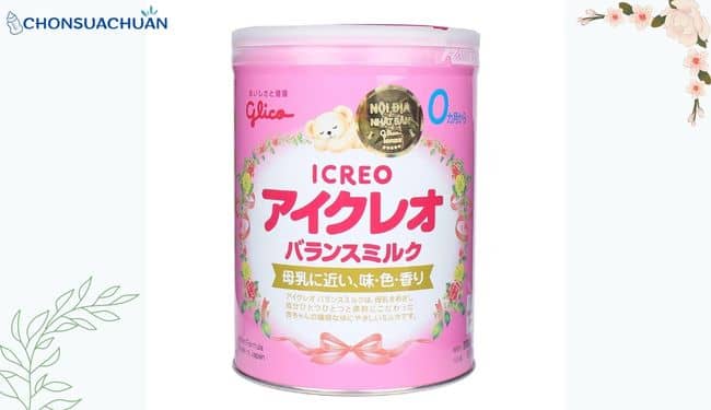 Sữa cho trẻ sơ sinh giống sữa mẹ nhất Glico Icreo