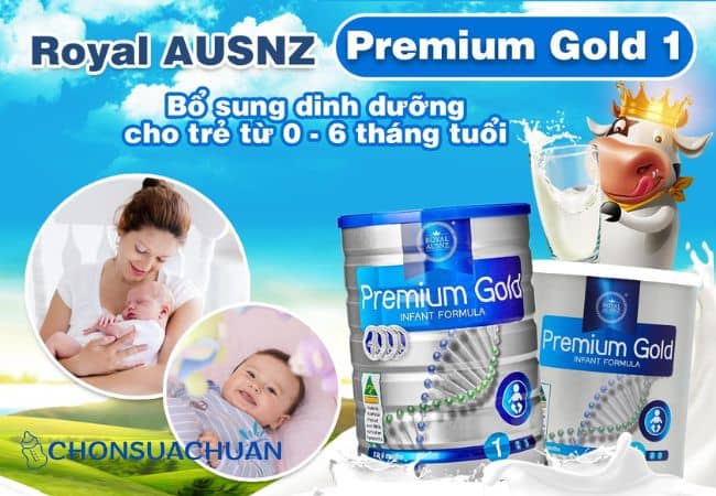 Royal AUSNZ Premium Gold- Sữa thích hợp cho bé dưới 1 tuổi